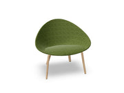 Adell 4 Leg Wood Lounge Chair With Fully Upholstered lounge chair Arper 