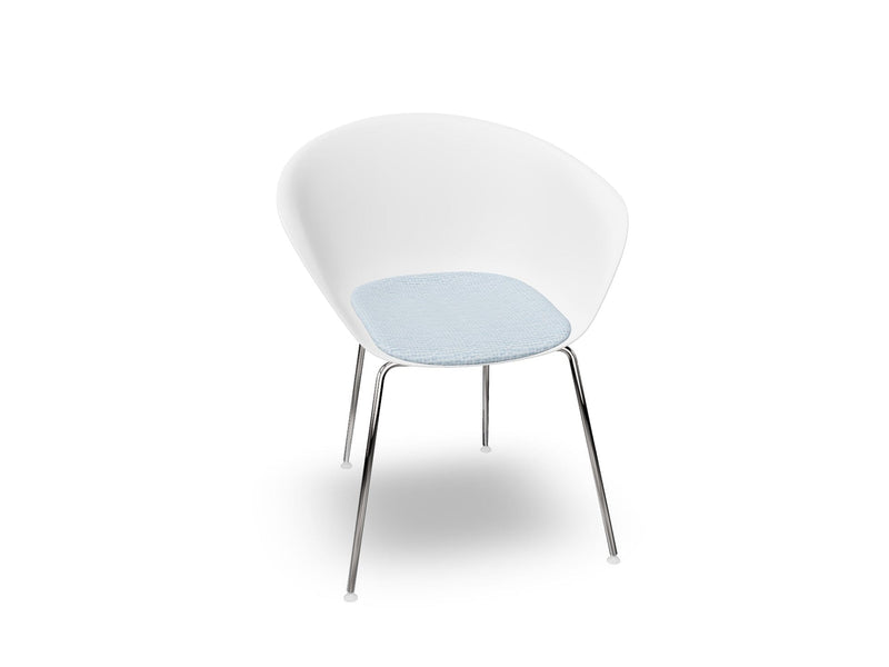 Duna 02 Four Leg Chair With Seat Cushion Chairs Arper 