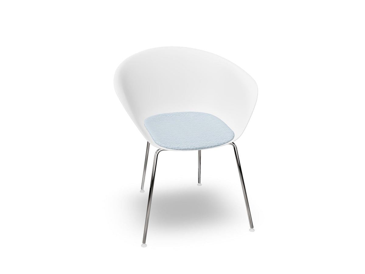 Duna 02 Four Leg Chair With Seat Cushion Chairs Arper 