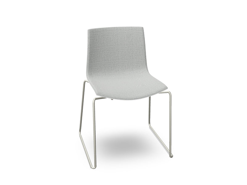 Catifa 46 Sled Base Polypropylene with Front-Face Upholstery