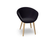 Duna 02 Wood Leg Chair With Full Upholstery Chairs Arper 