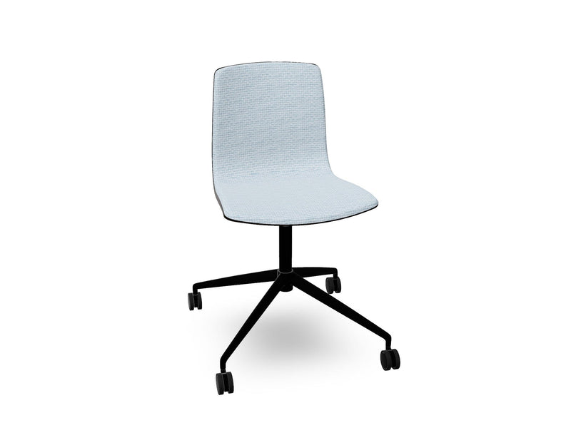 Aava 02 Fixed Trestle Base Wood Chair With Front Upholstery Chairs Arper 