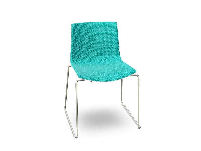 Catifa 46 Sled Base Polypropylene with Front-Face Upholstery