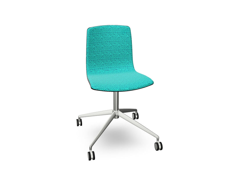 Aava 02 Fixed Trestle Base Wood Chair With Front Upholstery Chairs Arper 