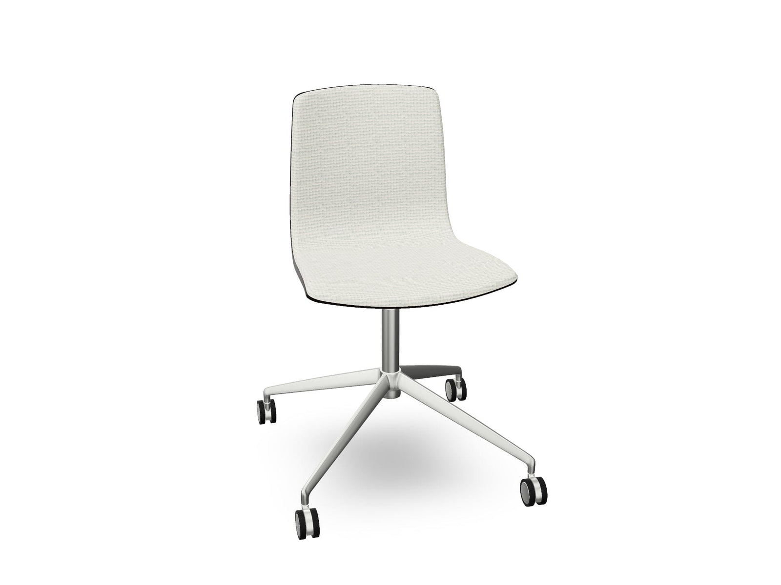 Aava 02 Fixed Trestle Base Wood Chair With Front Upholstery Chairs Arper 