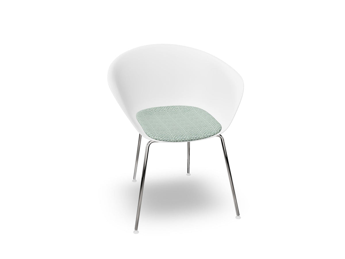 Duna 02 Four Leg Chair With Seat Cushion Chairs Arper 