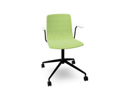 Aava 02 Fixed Trestle Base Chair With Fully Upholstered Chairs Arper 