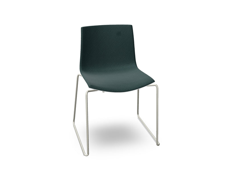 Catifa 46 Sled Base Polypropylene with Front-Face Upholstery