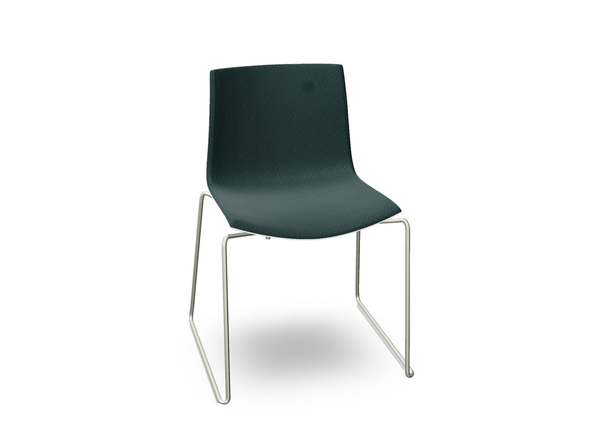 Catifa 46 Sled Base Polypropylene with Front-Face Upholstery