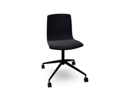 Aava 02 Fixed Trestle Base Wood Chair With Front Upholstery Chairs Arper 