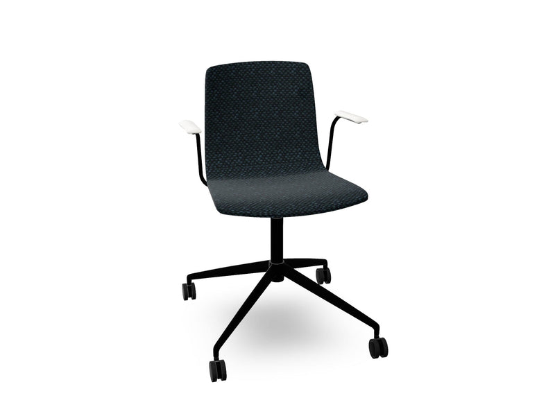Aava 02 Fixed Trestle Base Chair With Fully Upholstered Chairs Arper 