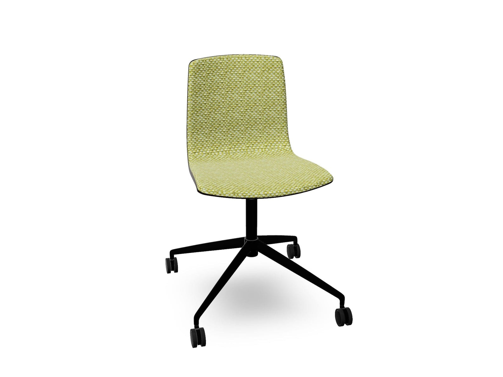 Aava 02 Fixed Trestle Base Wood Chair With Front Upholstery Chairs Arper 