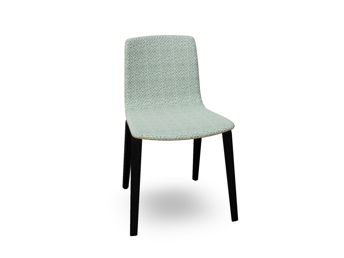 Aava 02 Wooden Chair with Front Upholstery