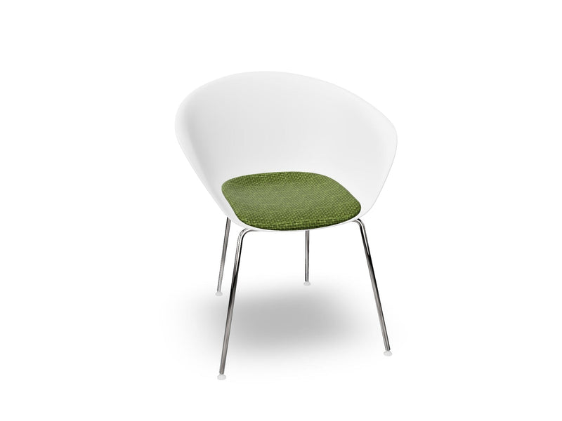 Duna 02 Four Leg Chair With Seat Cushion Chairs Arper 