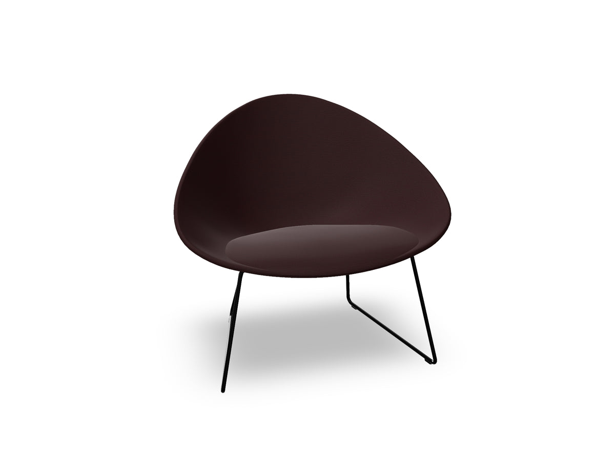 Adell Sled Base Lounge Chair With Fully Upholstered