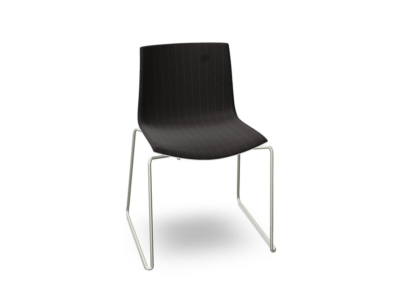 Catifa 46 Sled Base Polypropylene with Front-Face Upholstery