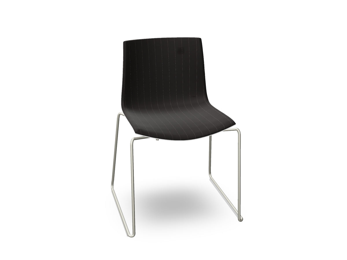 Catifa 46 Sled Base Polypropylene with Front-Face Upholstery