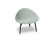 Adell 4 Leg Wood Lounge Chair With Fully Upholstered lounge chair Arper 