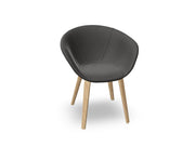 Duna 02 Wood Leg Chair With Full Upholstery Chairs Arper 