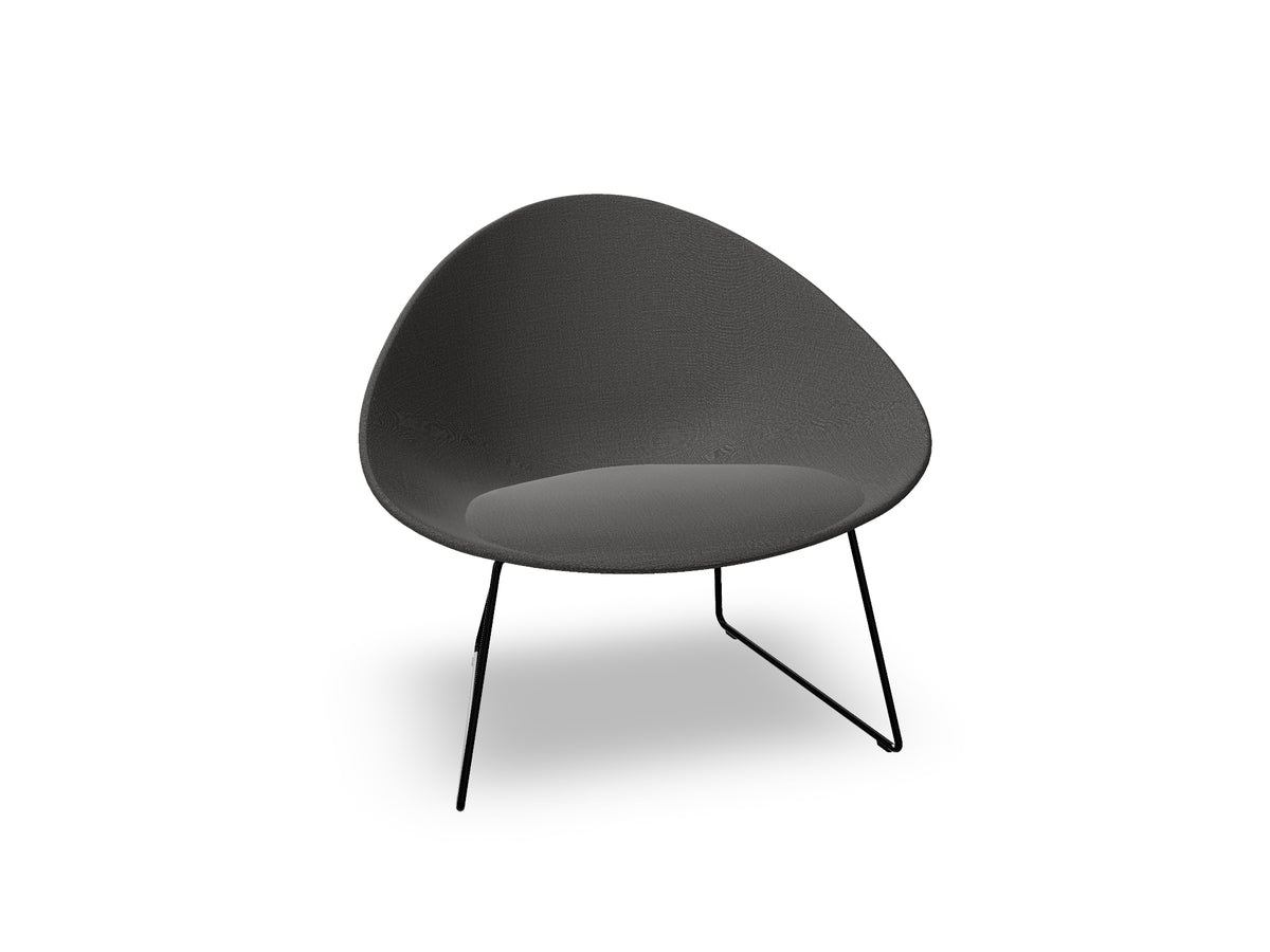 Adell Sled Base Lounge Chair With Fully Upholstered