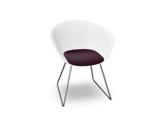 Duna 02 Sled Base Chair With Seat Cushion Chairs Arper 