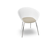 Duna 02 Four Leg Chair With Seat Cushion Chairs Arper 