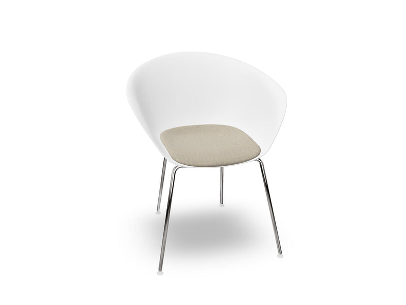 Duna 02 Four Leg Chair With Seat Cushion Chairs Arper 