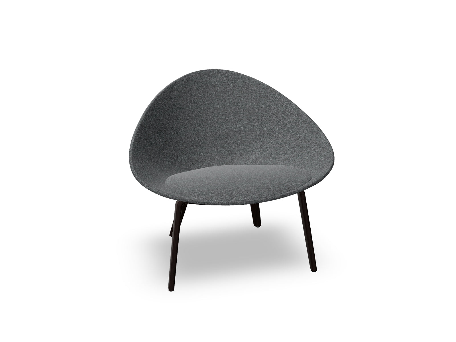 Adell 4 Leg Wood Lounge Chair With Fully Upholstered