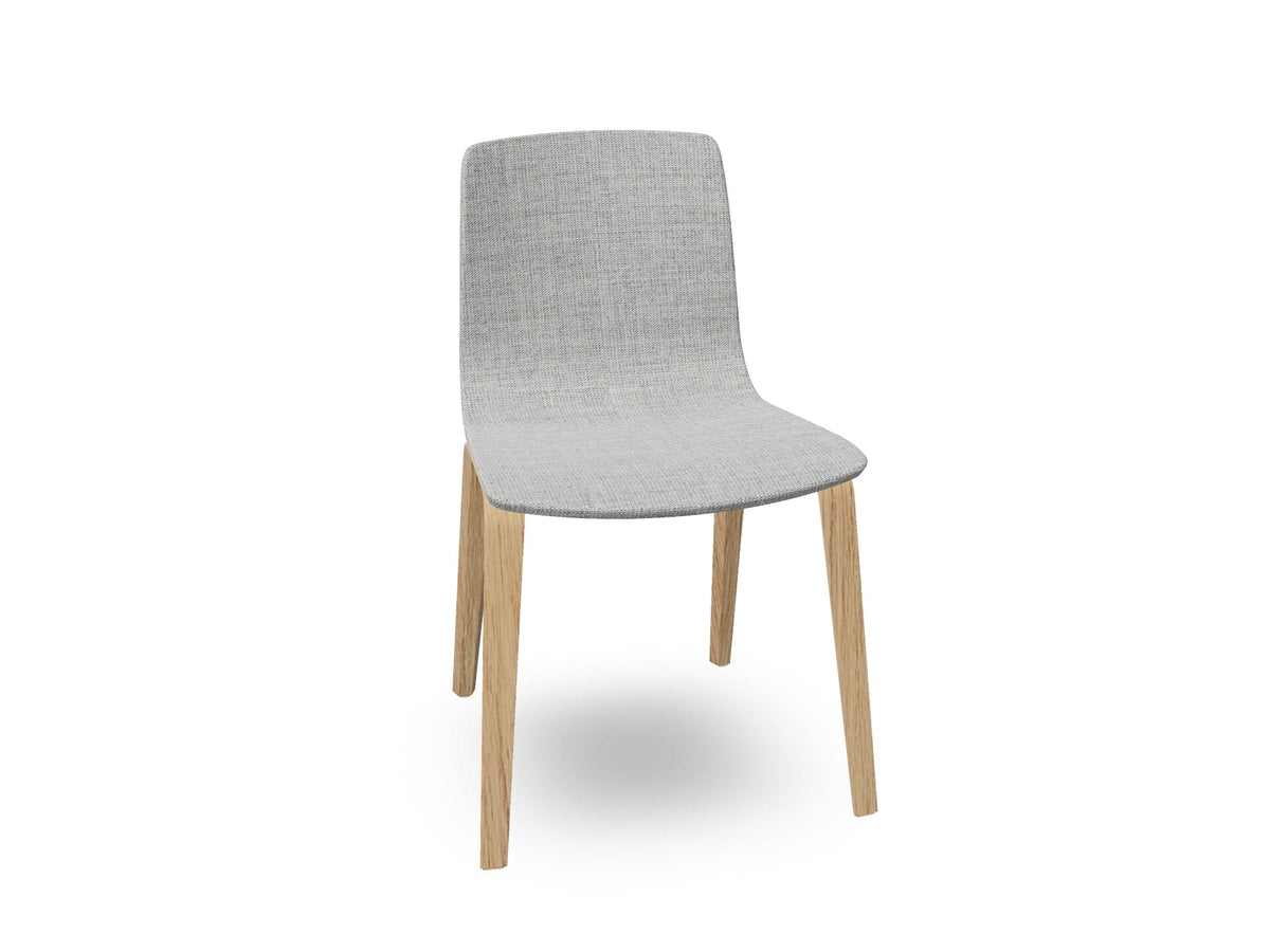 Aava 02-4 Wood Legs Chair With Fully Upholstered Chairs Arper 