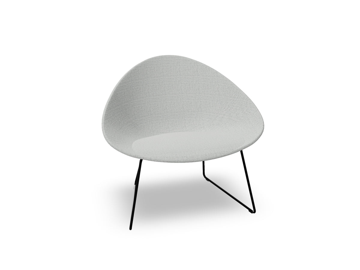 Adell Sled Base Lounge Chair With Fully Upholstered
