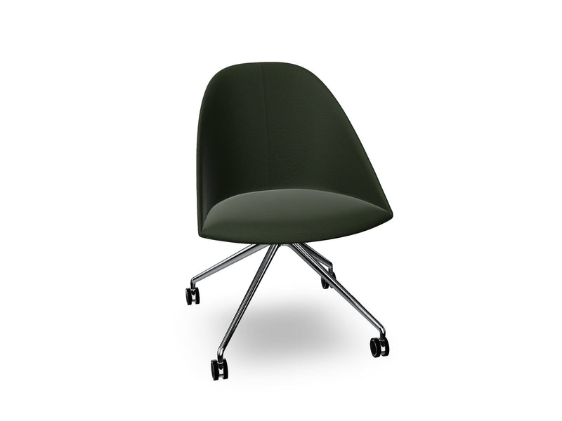 Cila Fully Upholtered Chair With Fixed Trestle Base Chairs Arper 