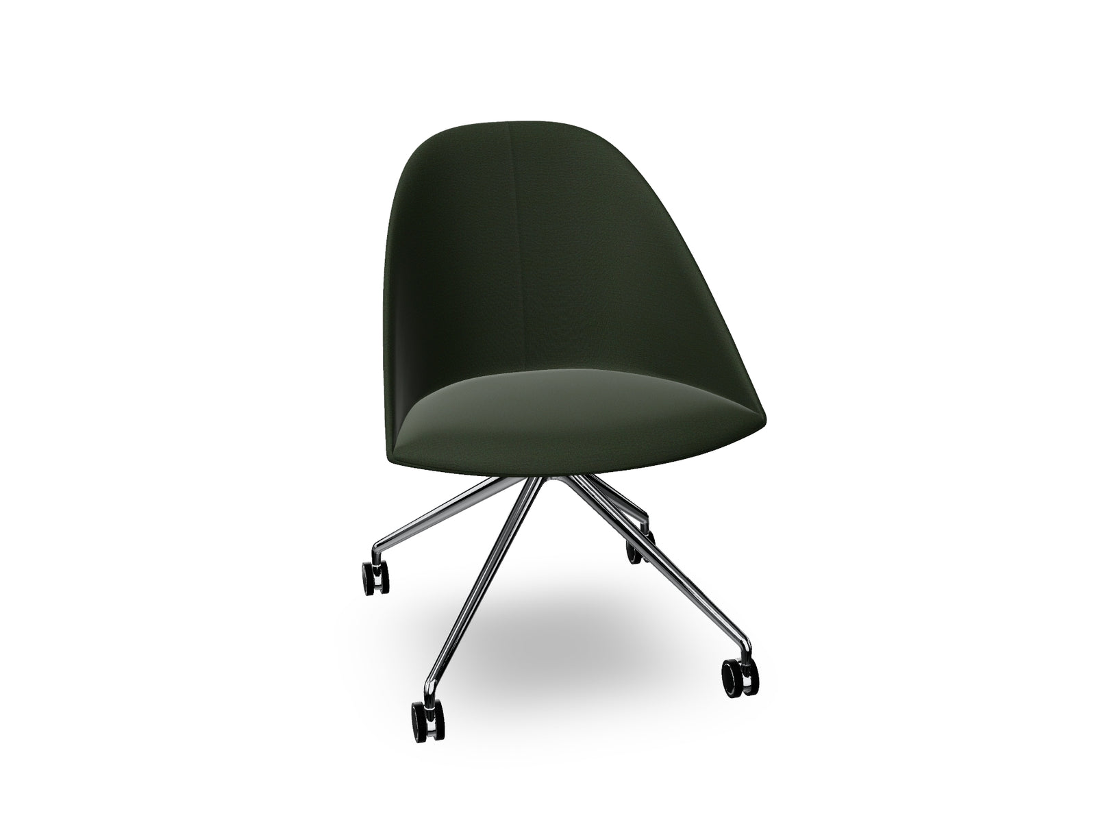 Cila Fully Upholtered Chair With Fixed Trestle Base