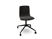 Aava 02 Fixed Trestle Base Wood Chair With Front Upholstery Chairs Arper 