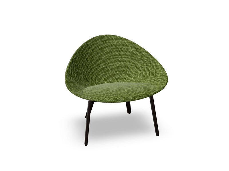 Adell 4 Leg Wood Lounge Chair With Fully Upholstered lounge chair Arper 