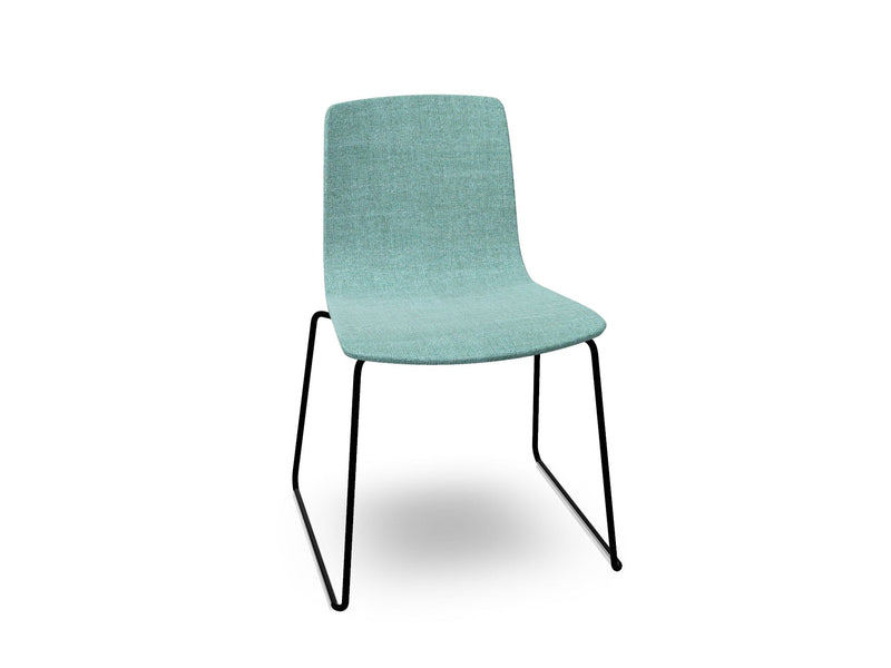 Aava 02 Sled Base Chair With Fully Upholstered Chairs Arper 
