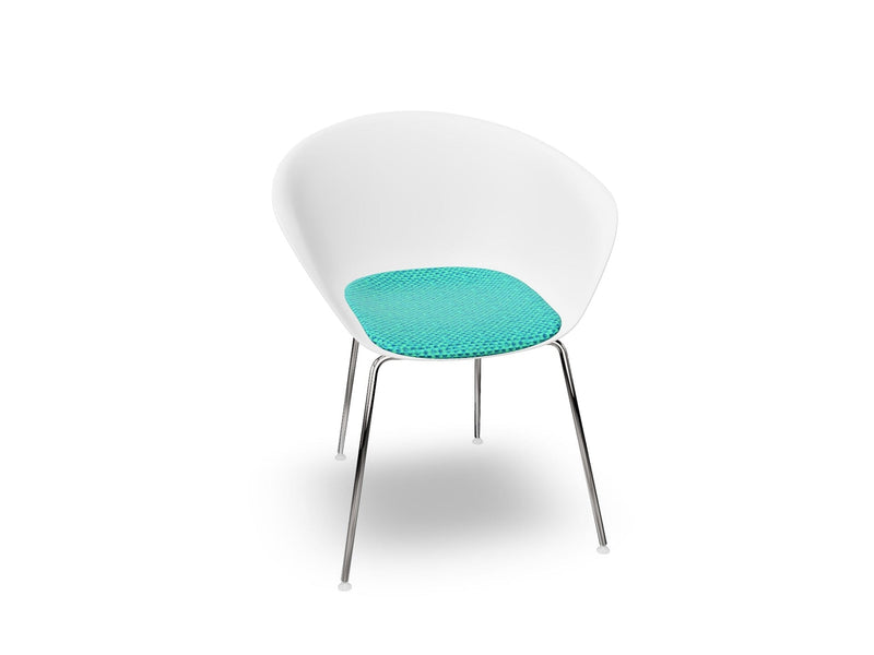 Duna 02 Four Leg Chair With Seat Cushion Chairs Arper 