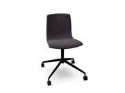 Aava 02 Fixed Trestle Base Wood Chair With Front Upholstery Chairs Arper 