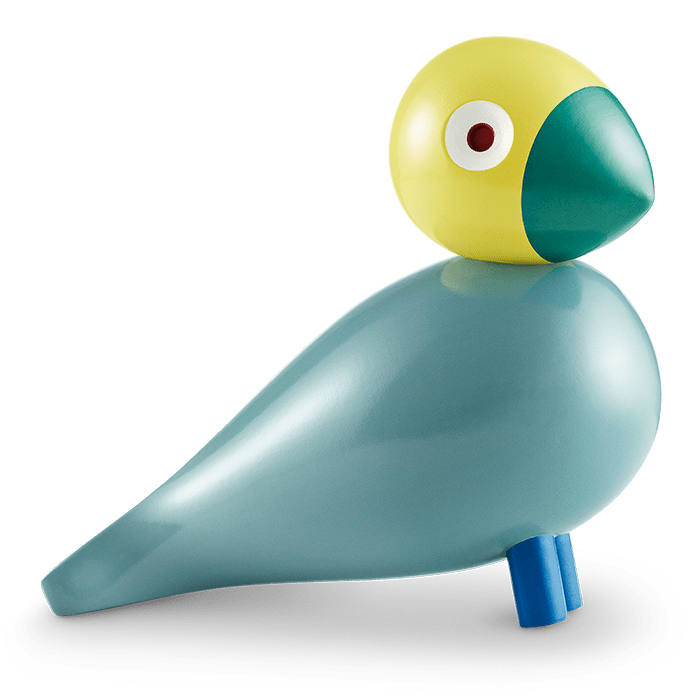 Kay Bojesen Songbird, Painted Beech, Medium (Turquoise)