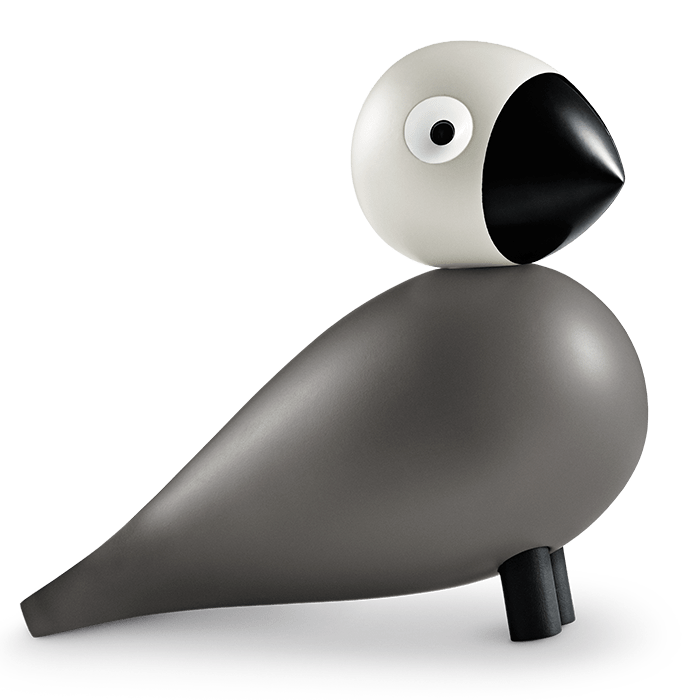 Kay Bojesen Songbird, Painted Beech, Medium (Grey/Light Grey)