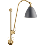 BestLite BL5 Wall Lamp hard wired & soft eired wall / ceiling lamps Gubi grey semi matt Brass 
