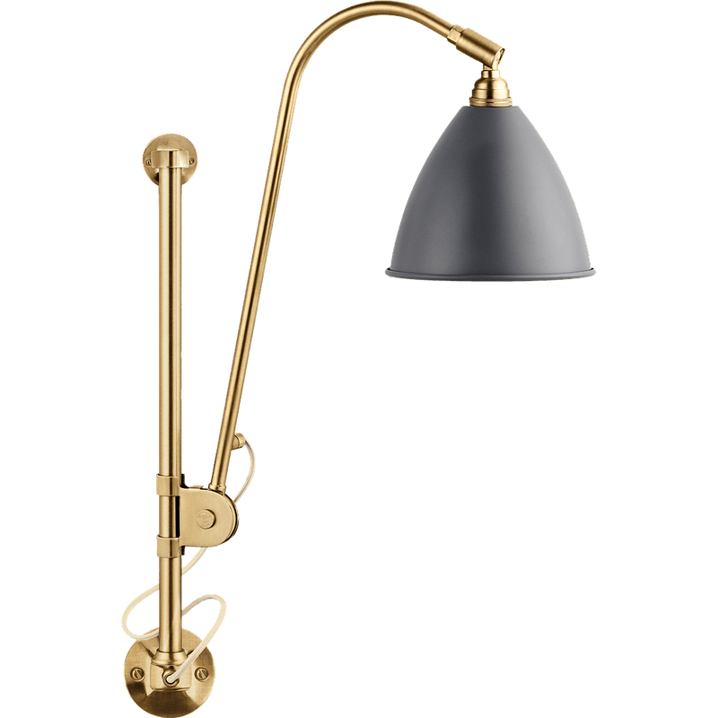 BestLite BL5 Wall Lamp hard wired & soft eired wall / ceiling lamps Gubi grey semi matt Brass 