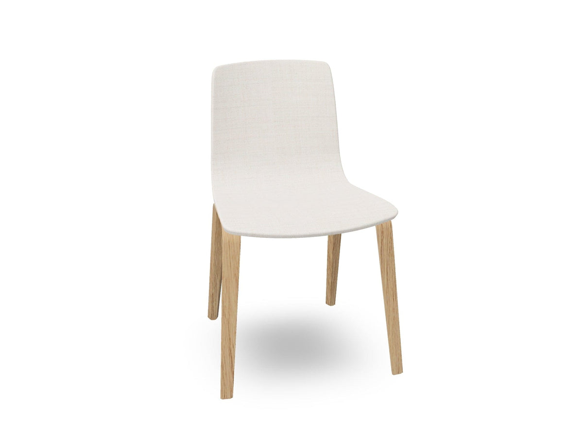 Aava 02-4 Wood Legs Chair With Fully Upholstered Chairs Arper 