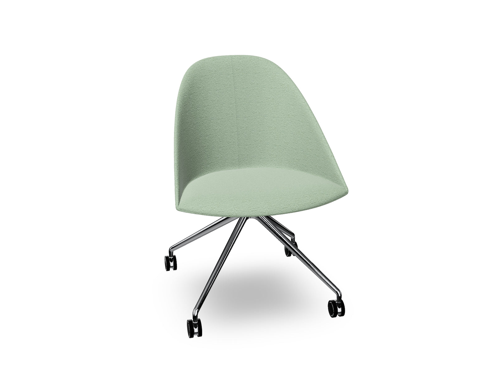 Cila Fully Upholtered Chair With Fixed Trestle Base