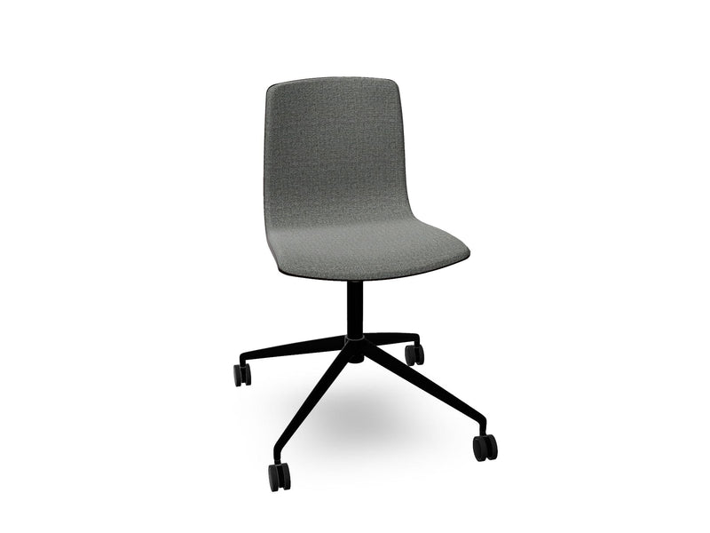 Aava 02 Fixed Trestle Base Wood Chair With Front Upholstery Chairs Arper 