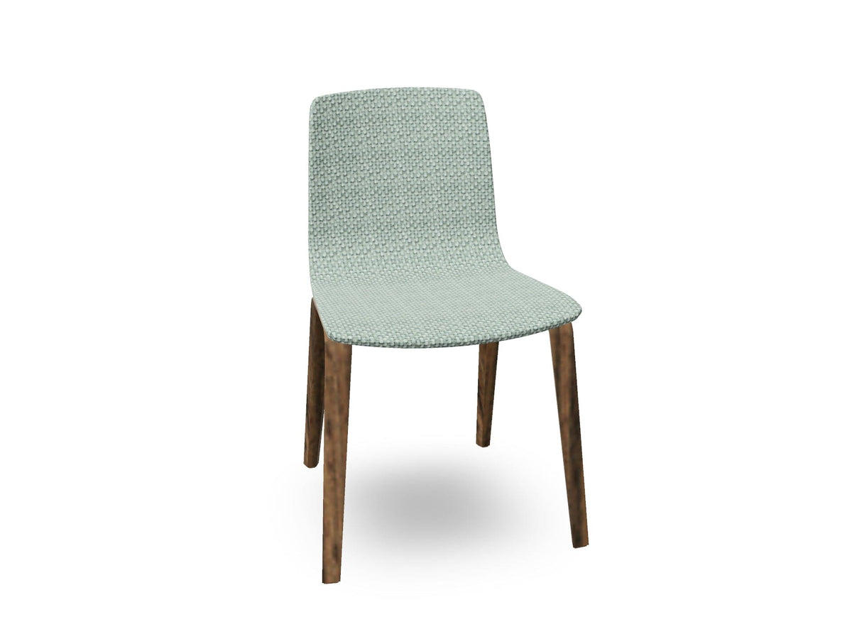 Aava 02-4 Wood Legs Chair With Fully Upholstered Chairs Arper 