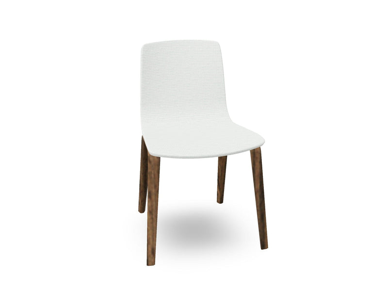 Aava 02-4 Wood Legs Chair With Fully Upholstered Chairs Arper 