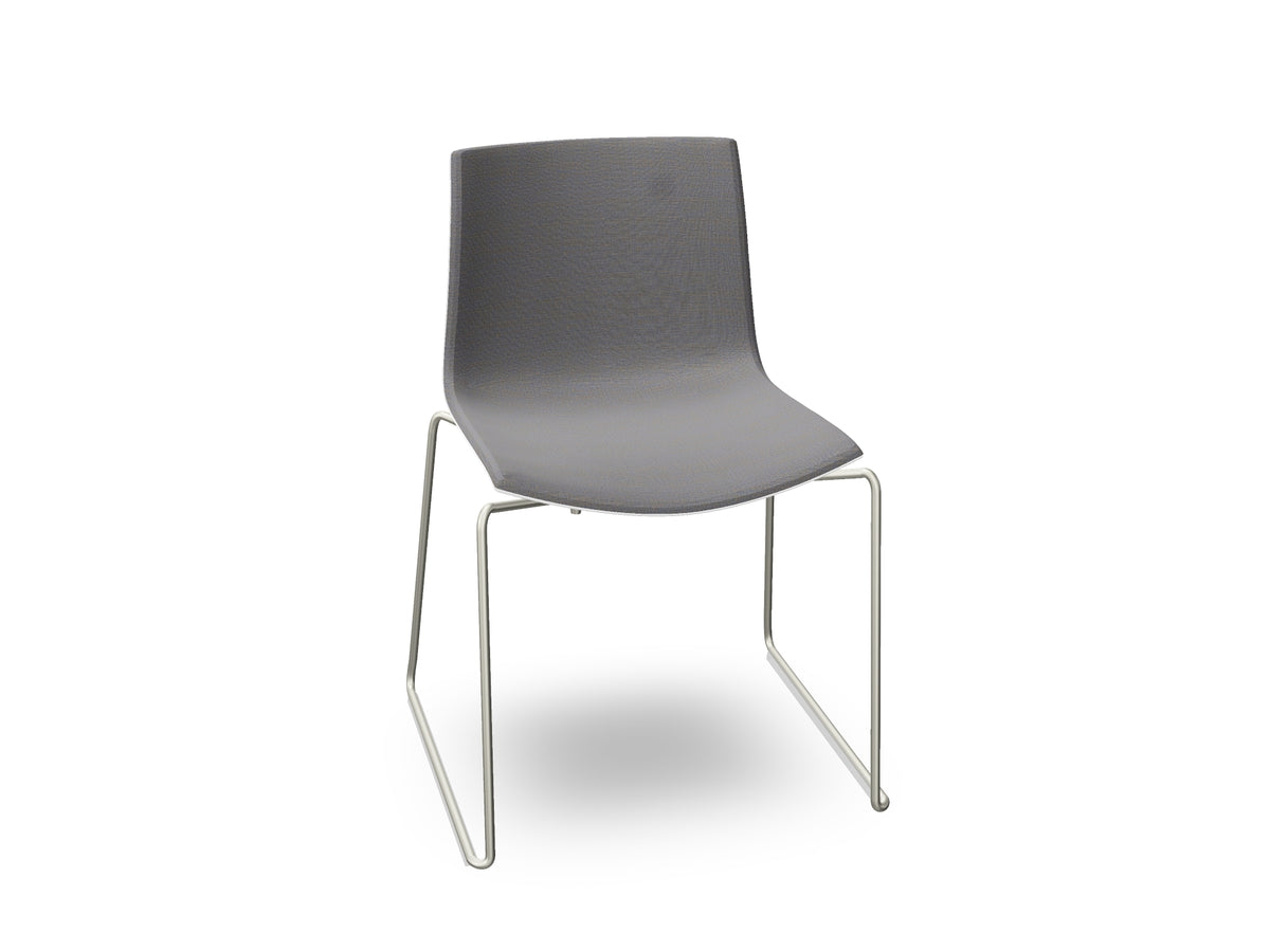 Catifa 46 Sled Base Polypropylene with Front-Face Upholstery