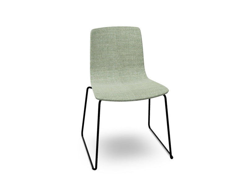 Aava 02 Sled Base Chair With Fully Upholstered Chairs Arper 