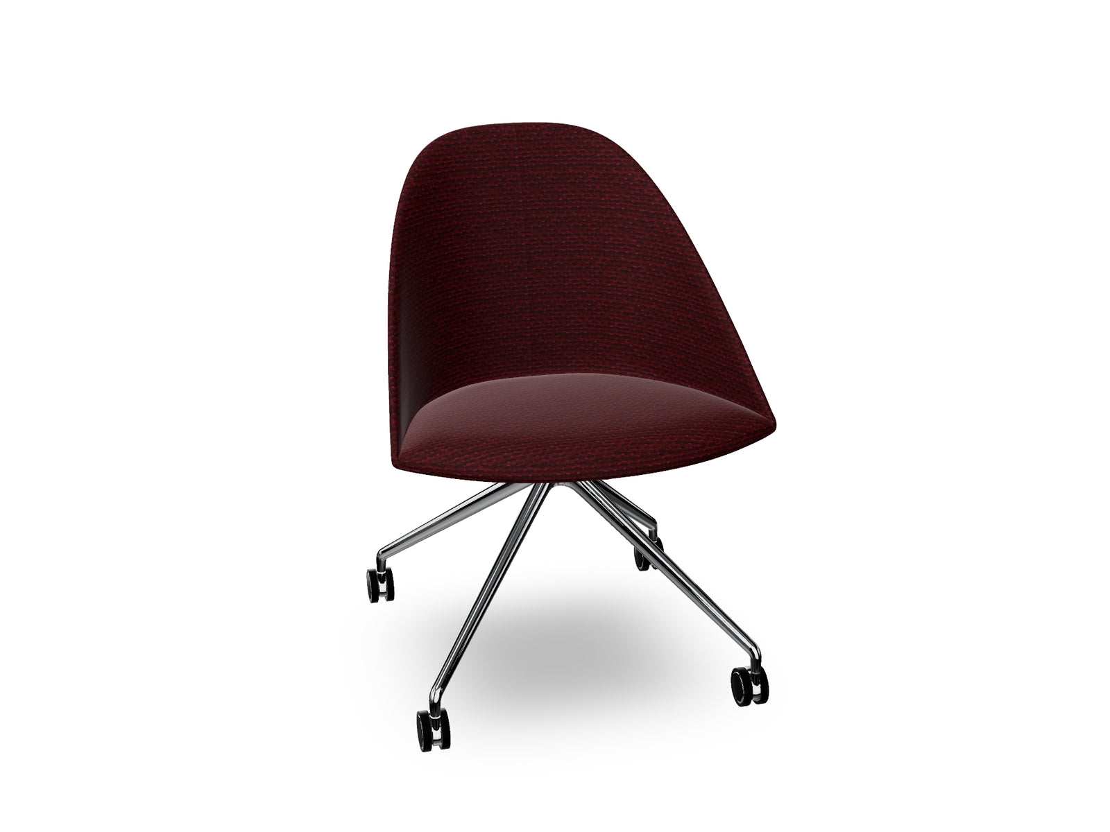 Cila Fully Upholtered Chair With Fixed Trestle Base
