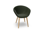 Duna 02 Wood Leg Chair With Full Upholstery Chairs Arper 